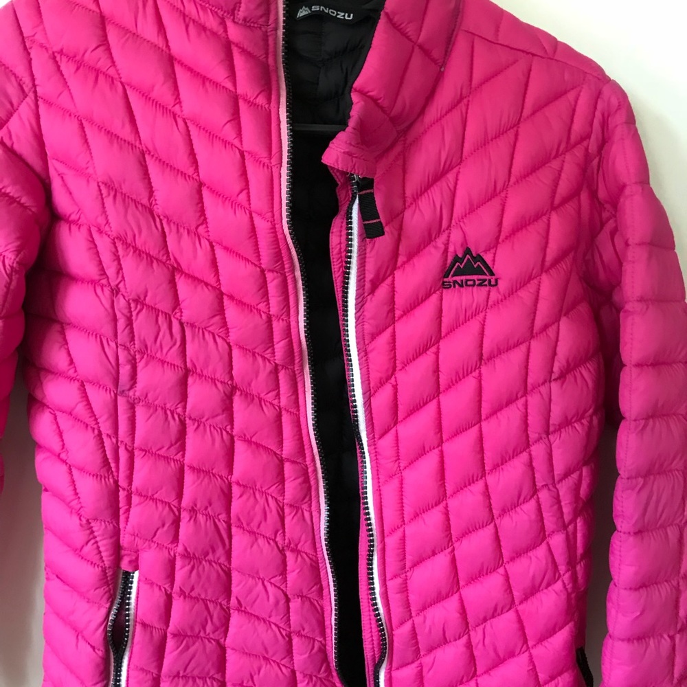 Pink rain jacket
